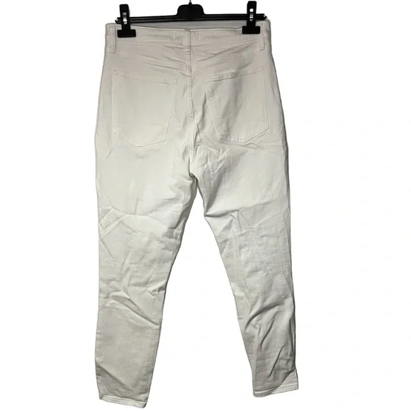 Abercrombie Fitch High Rise Super Skinny White Jeans Distressed - Picture 2 of 16